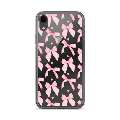 Flirty Bows Clear iPhone Case