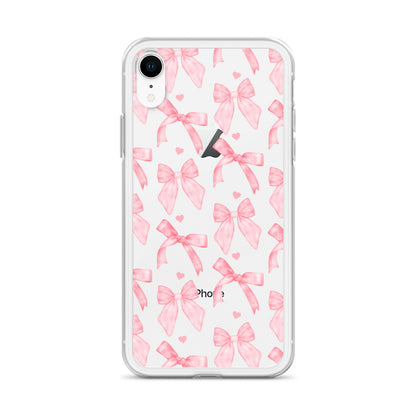 Flirty Bows Clear iPhone Case