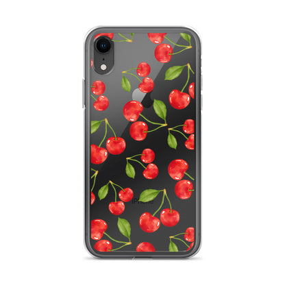 Cherry Clear iPhone Case