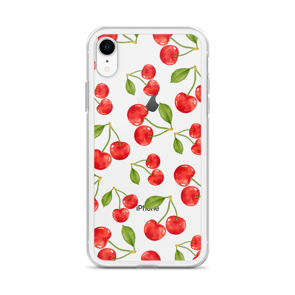 Cherry Clear iPhone Case