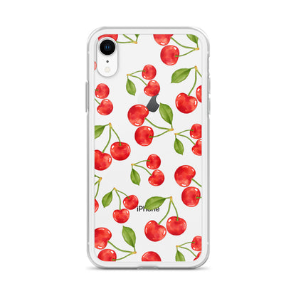 Cherry Clear iPhone Case