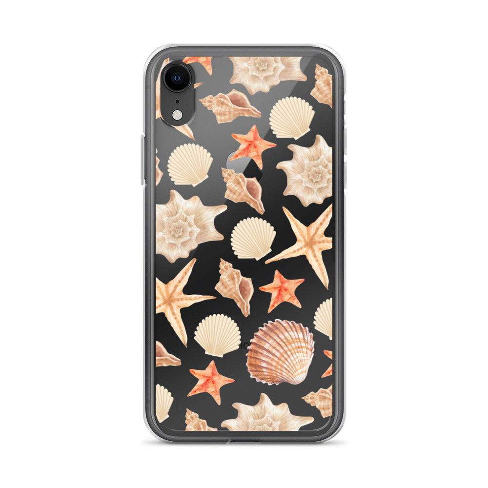 Sunset Shells Clear iPhone Case