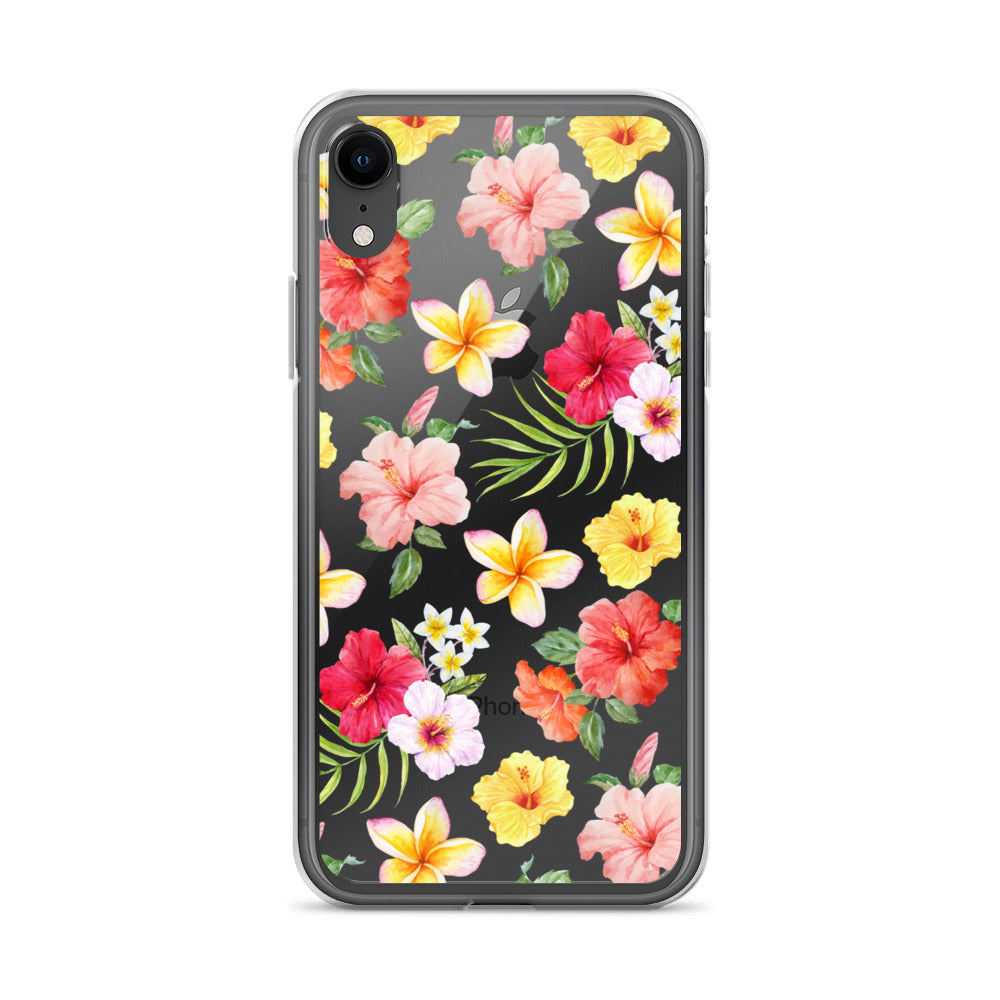 Hibiscus Clear iPhone Case