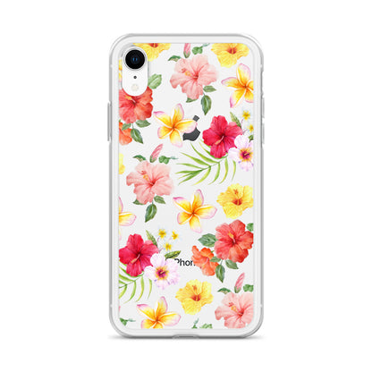 Hibiscus Clear iPhone Case