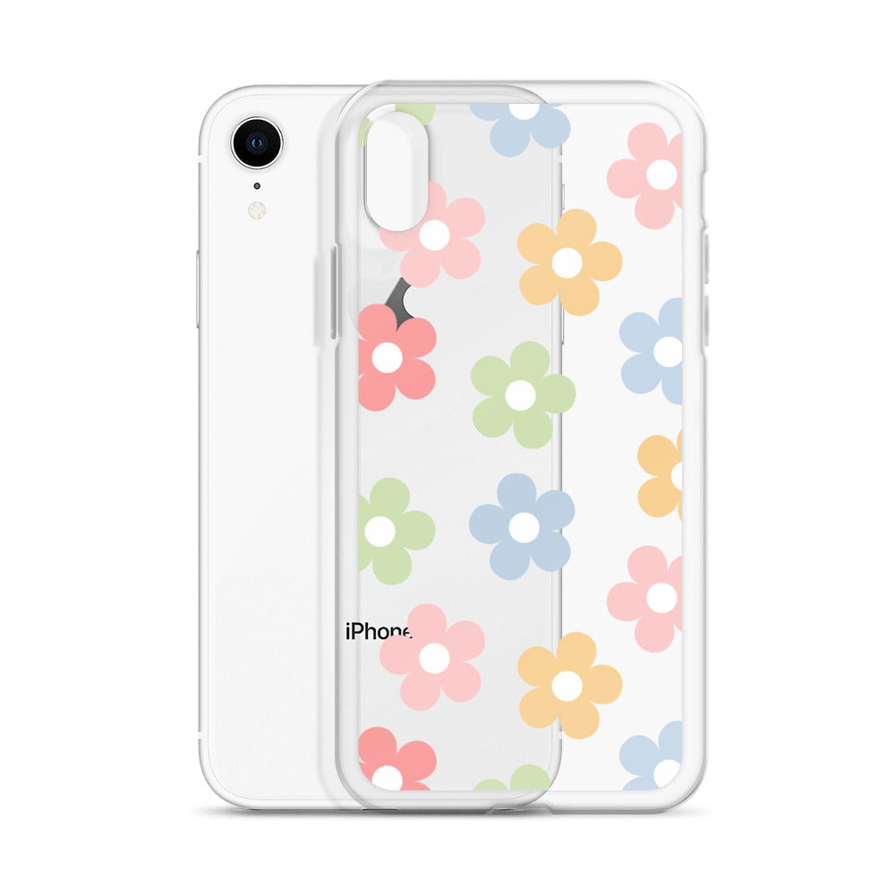 Pastel Garden Clear iPhone Case