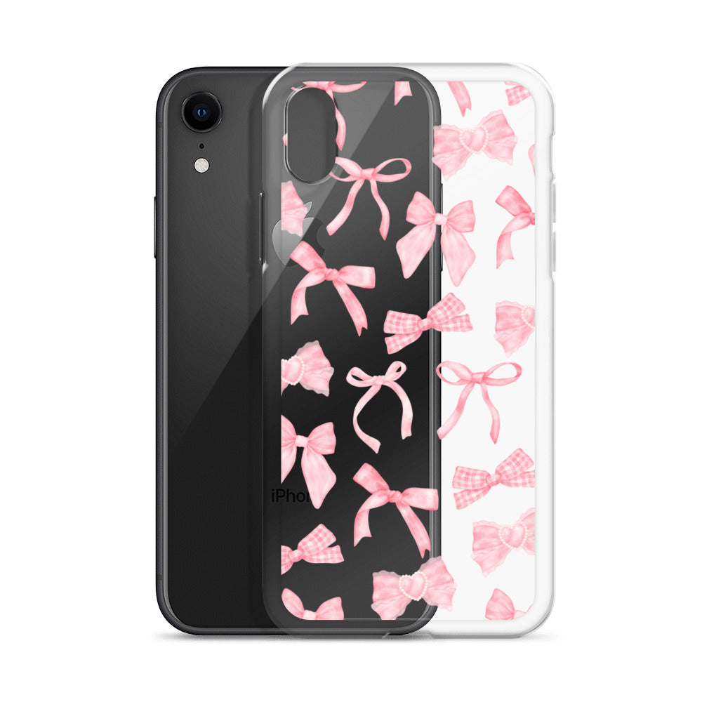 Bow Delight Clear iPhone Case