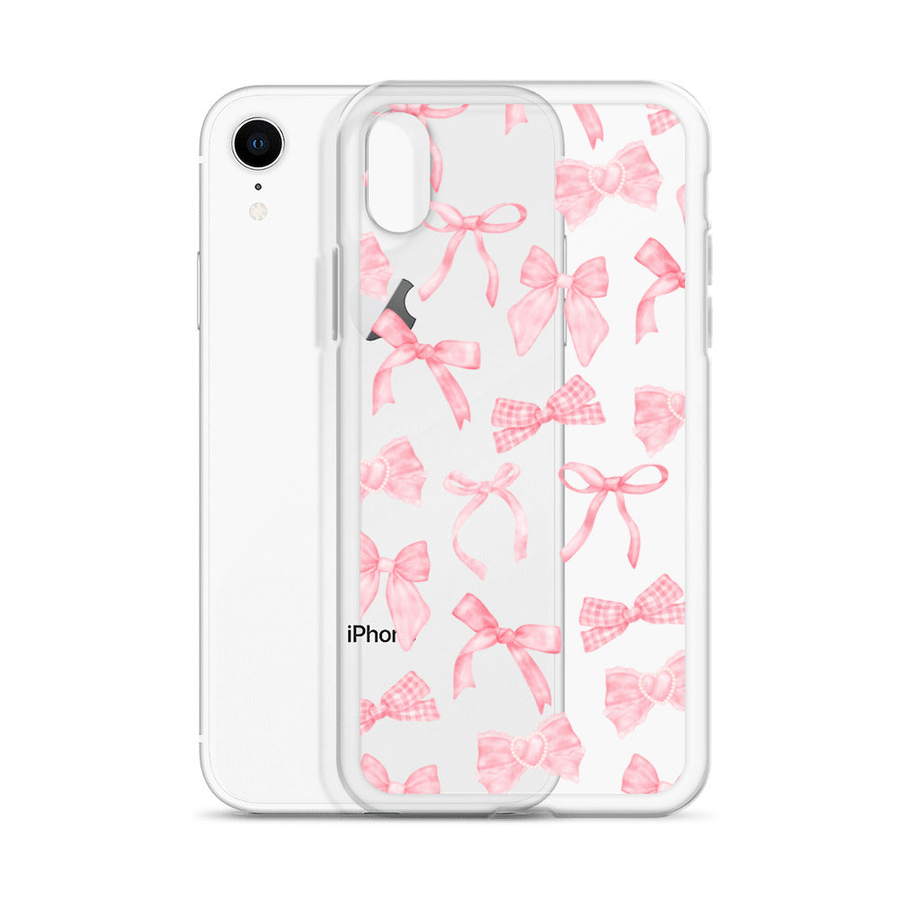 Bow Delight Clear iPhone Case