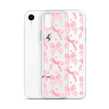 Flirty Bows Clear iPhone Case