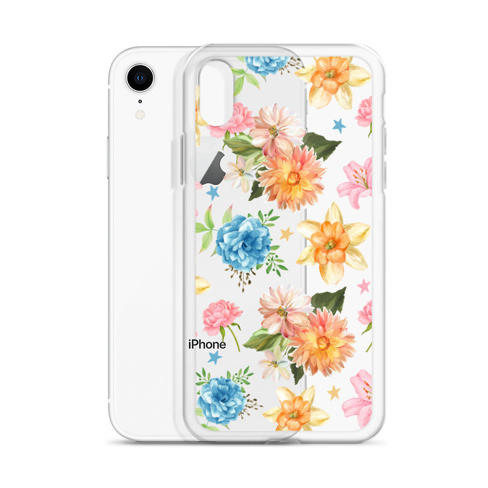 Floral Fiesta Clear iPhone Case