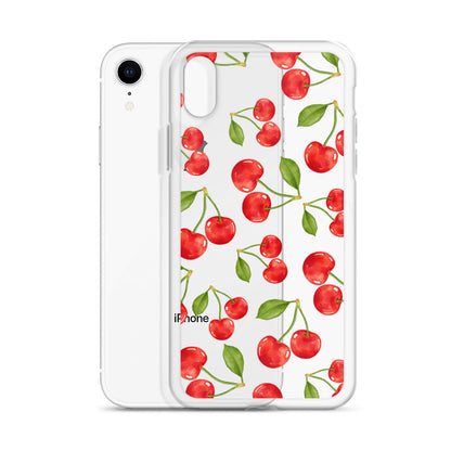 Cherry Clear iPhone Case