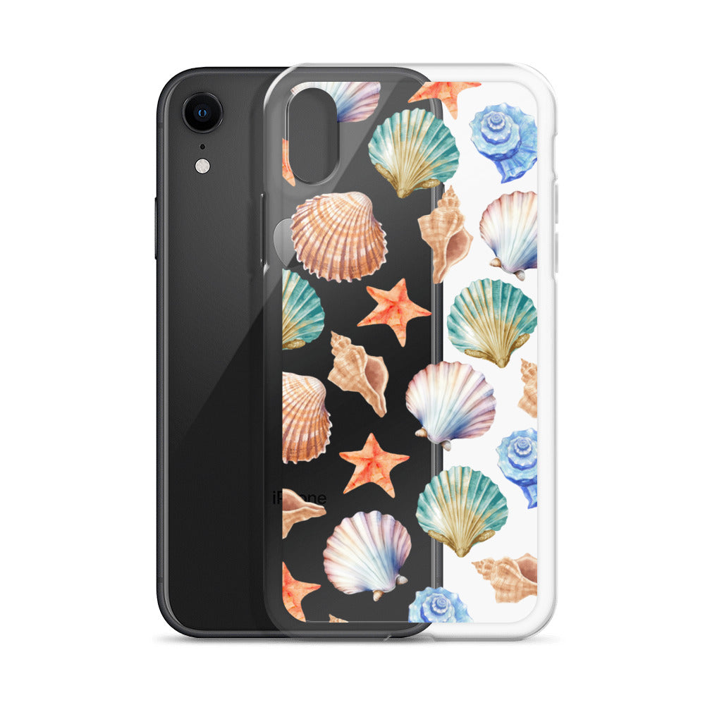 Seashell Breeze Clear iPhone Case