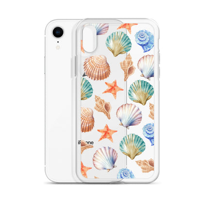 Seashell Breeze Clear iPhone Case