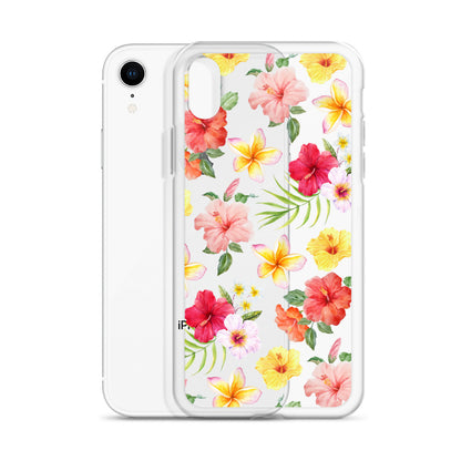 Hibiscus Clear iPhone Case