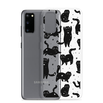 Star Cats Clear Samsung Case