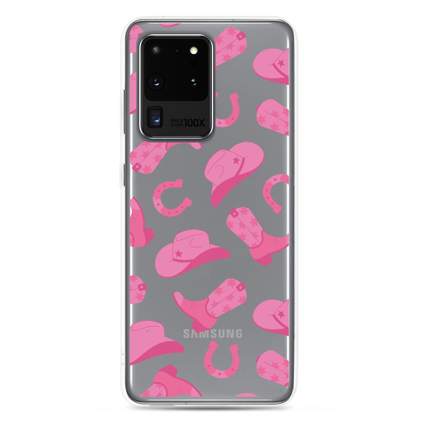 Pink Rodeo Clear Samsung Case