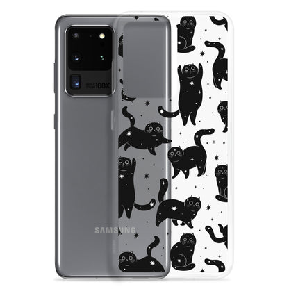 Star Cats Clear Samsung Case