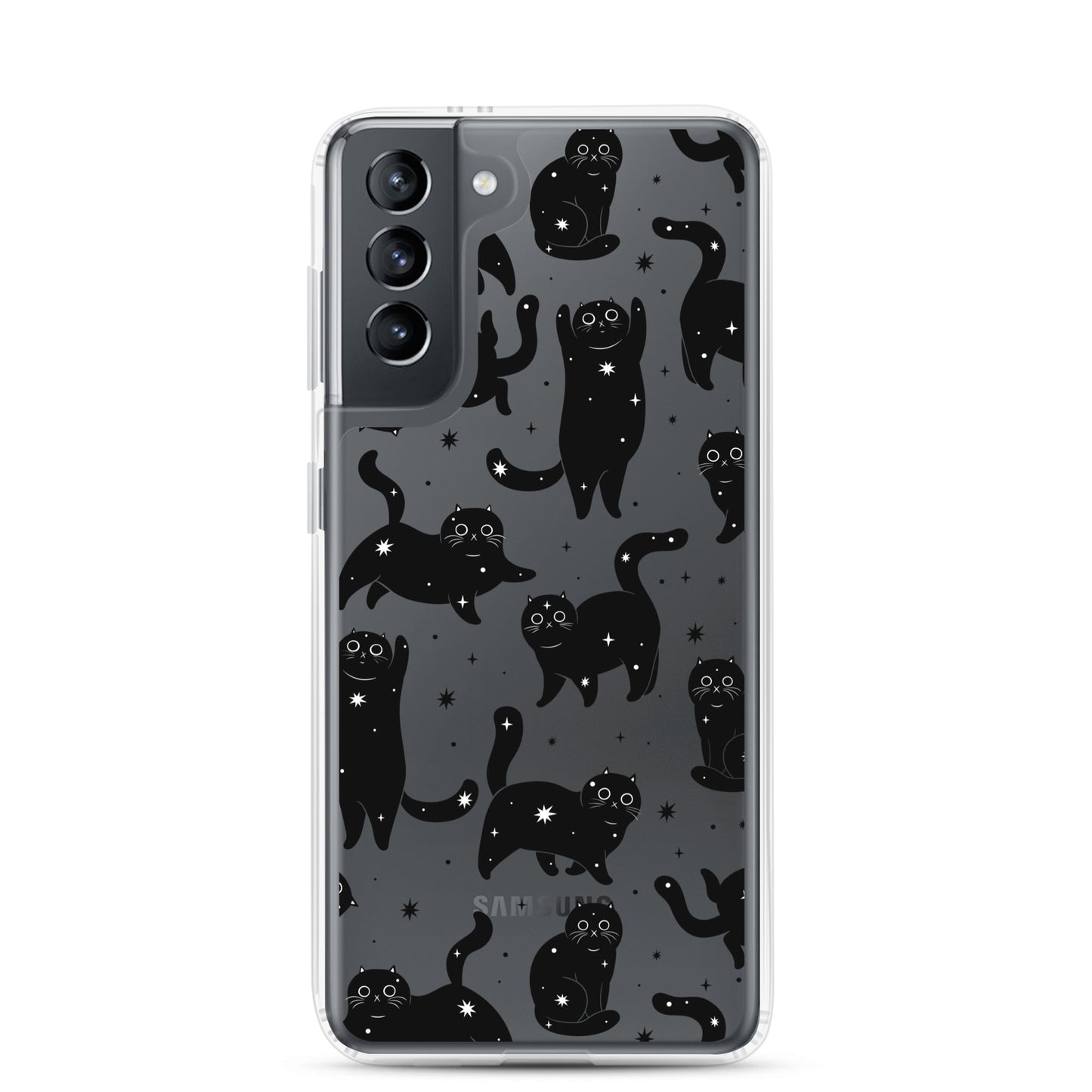 Star Cats Clear Samsung Case