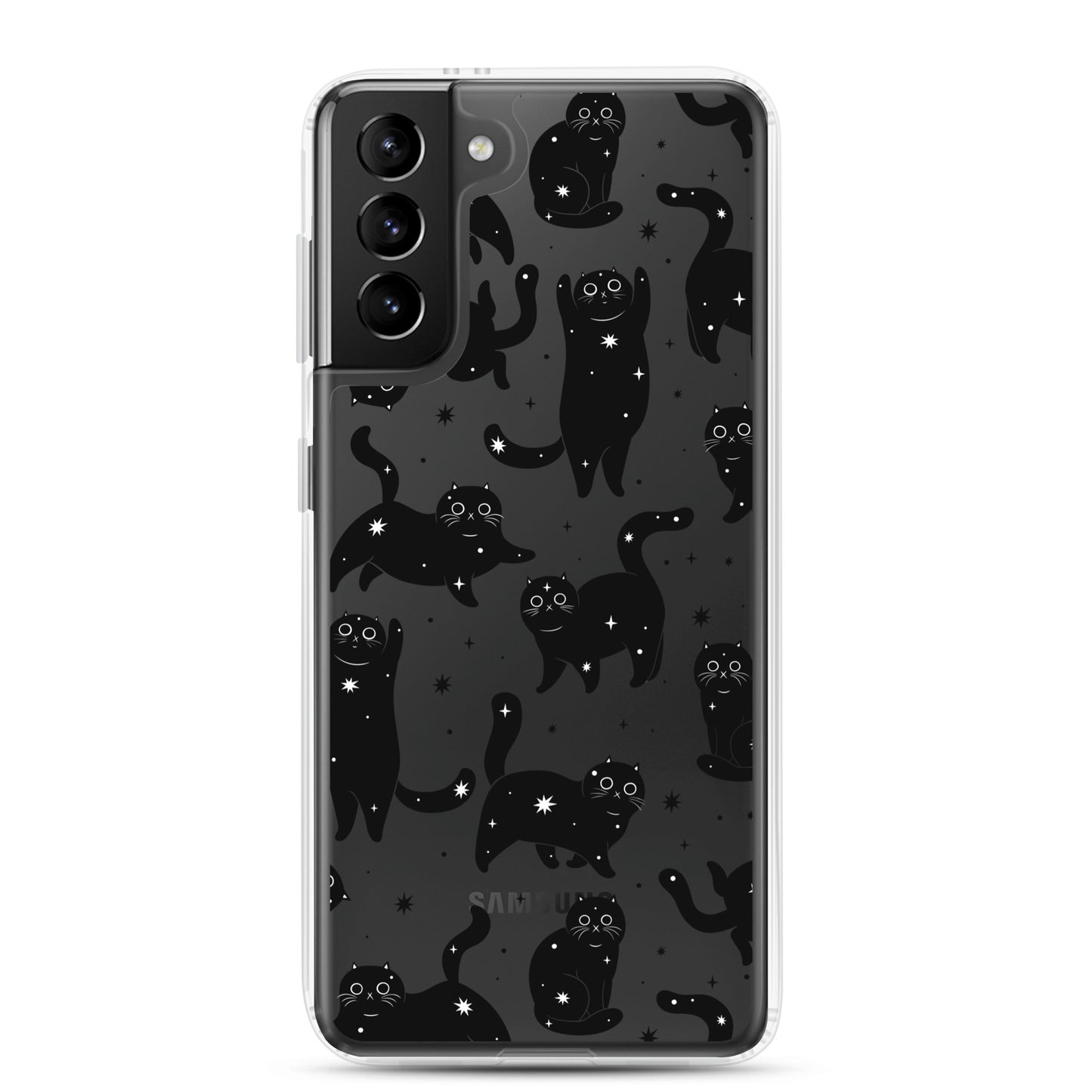 Star Cats Clear Samsung Case