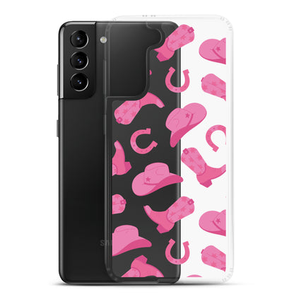 Pink Rodeo Clear Samsung Case