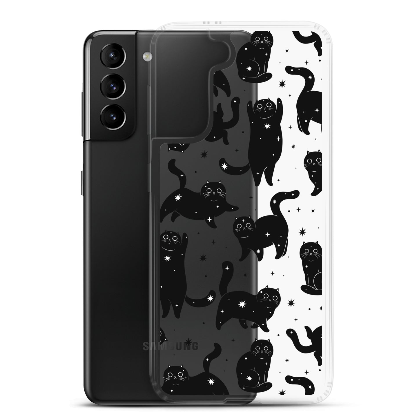 Star Cats Clear Samsung Case