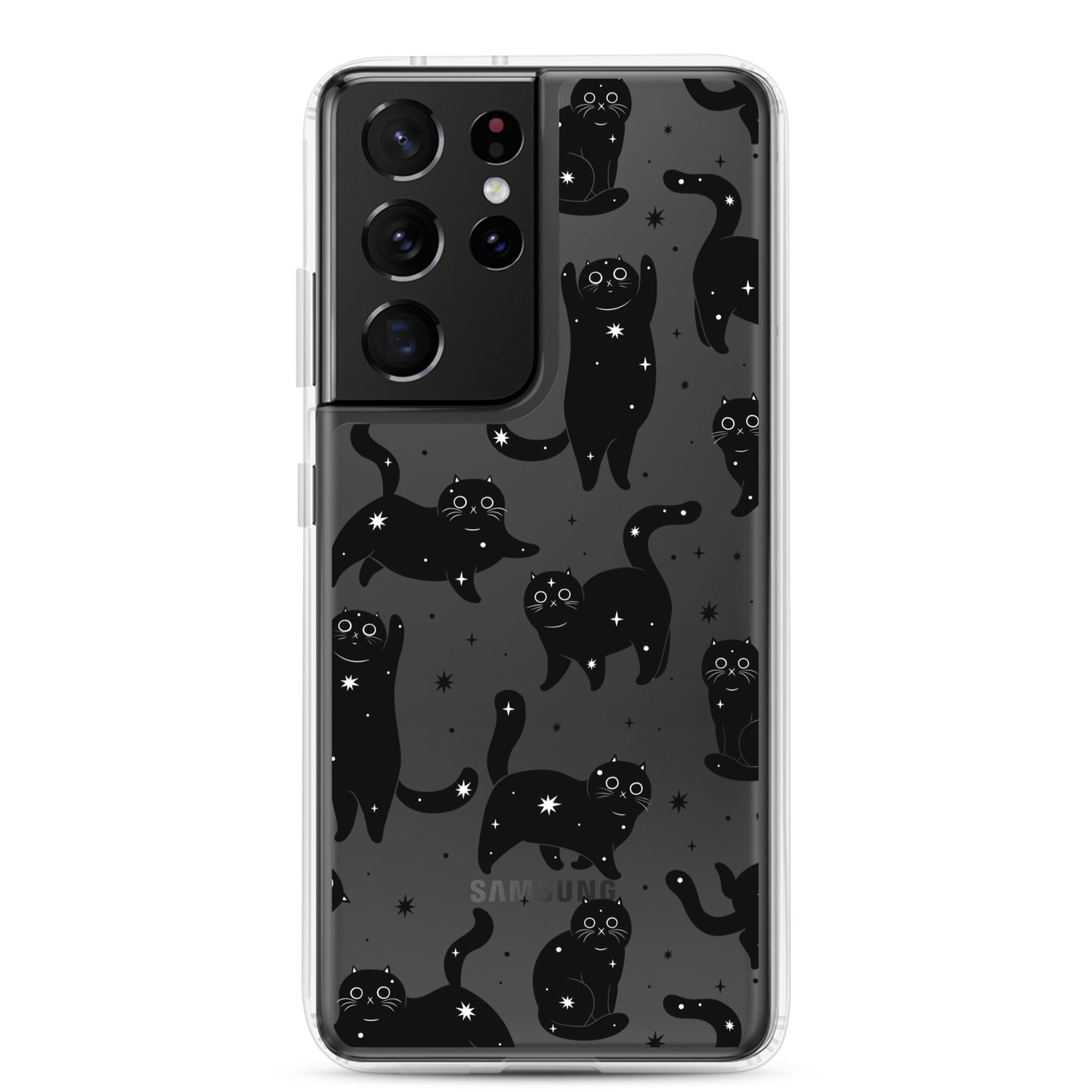 Star Cats Clear Samsung Case