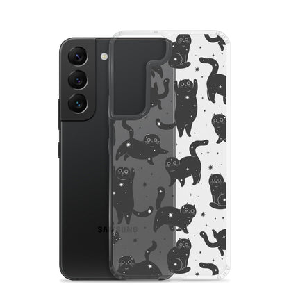 Star Cats Clear Samsung Case