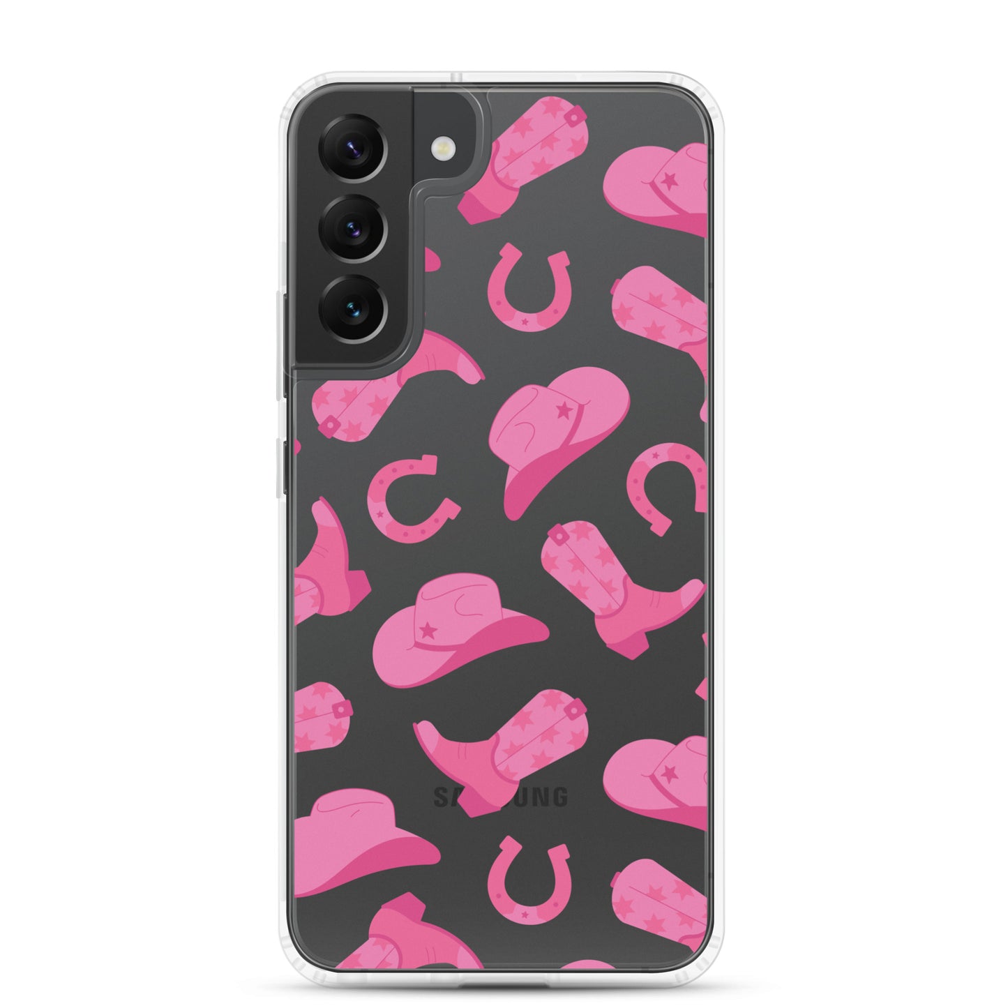 Pink Rodeo Clear Samsung Case