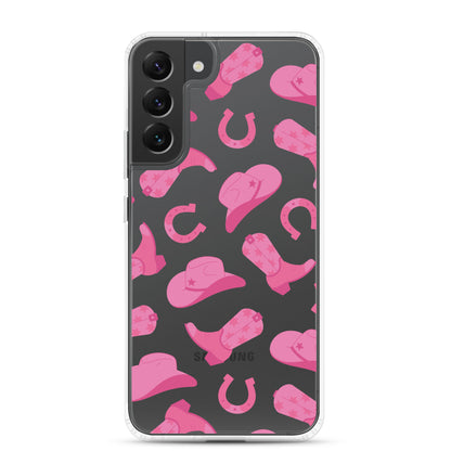 Pink Rodeo Clear Samsung Case