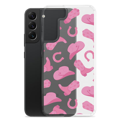 Pink Rodeo Clear Samsung Case