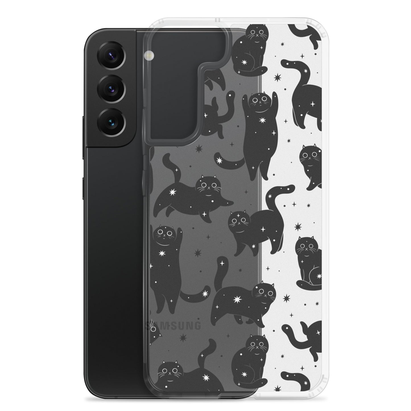 Star Cats Clear Samsung Case