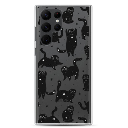 Star Cats Clear Samsung Case