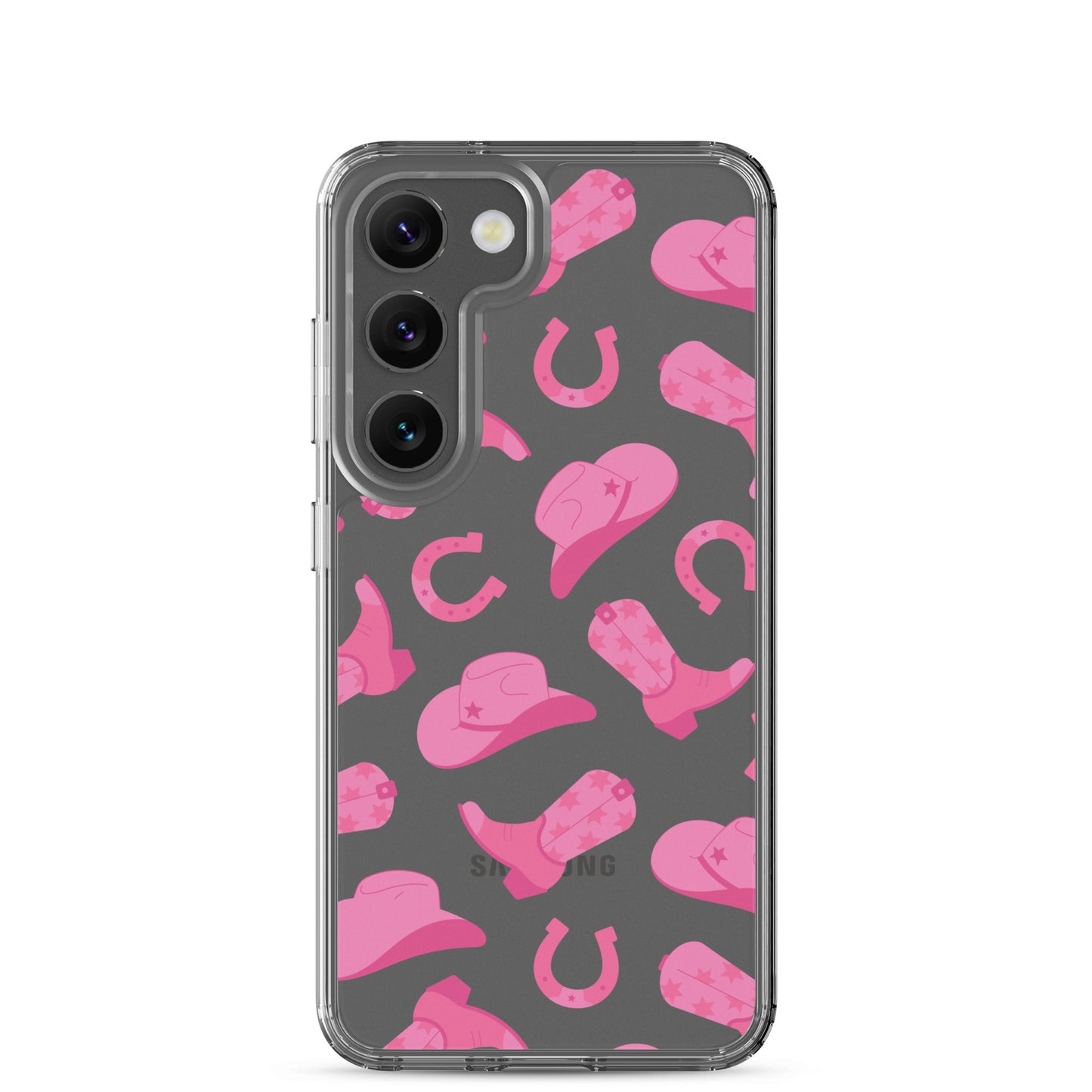 Pink Rodeo Clear Samsung Case