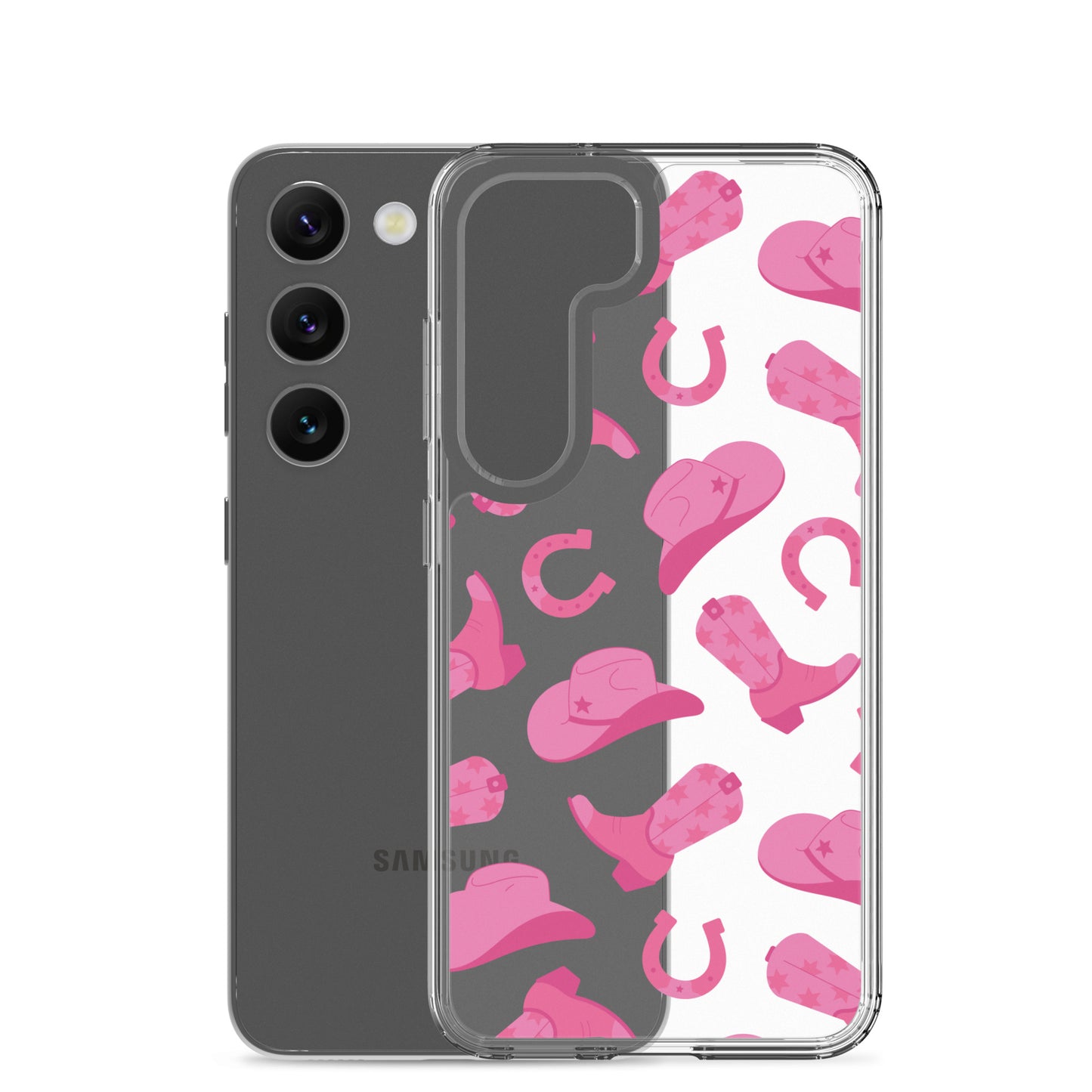 Pink Rodeo Clear Samsung Case