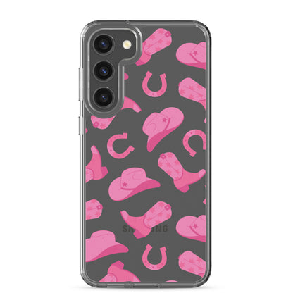 Pink Rodeo Clear Samsung Case