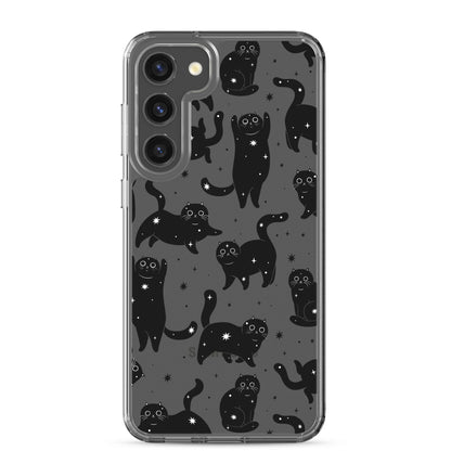 Star Cats Clear Samsung Case