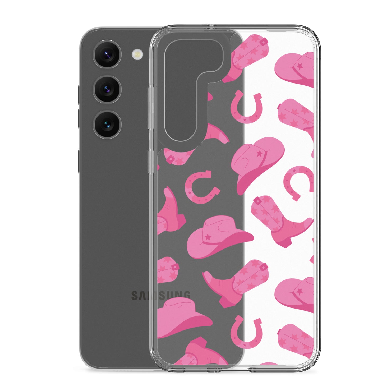 Pink Rodeo Clear Samsung Case