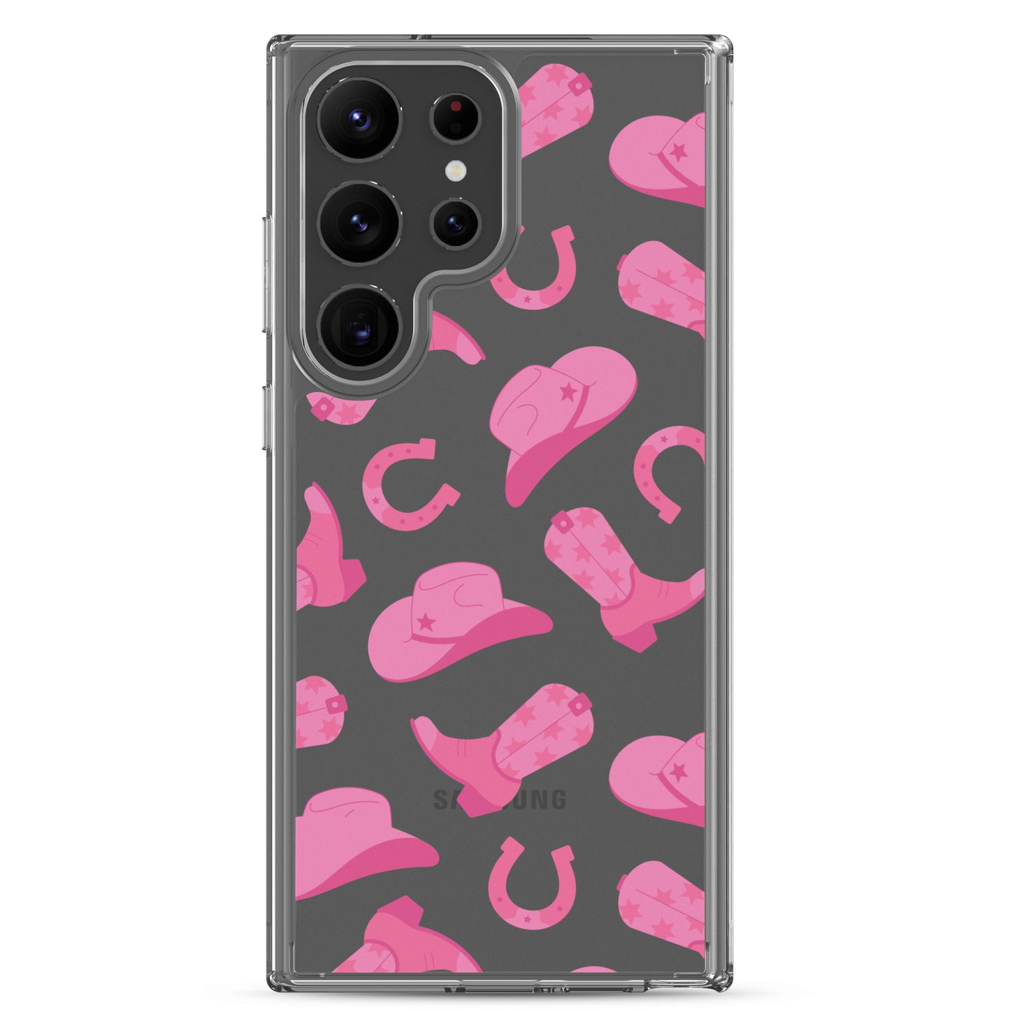 Pink Rodeo Clear Samsung Case