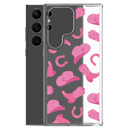 Pink Rodeo Clear Samsung Case