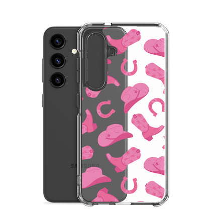 Pink Rodeo Clear Samsung Case