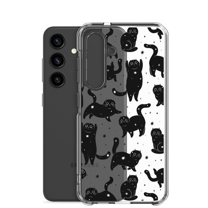 Star Cats Clear Samsung Case