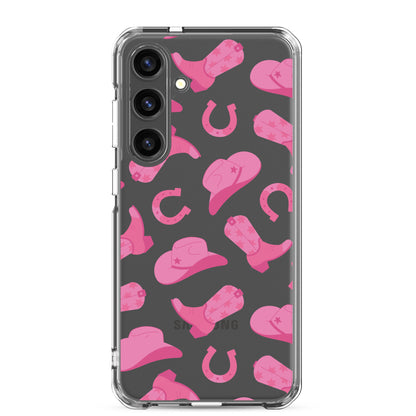 Pink Rodeo Clear Samsung Case