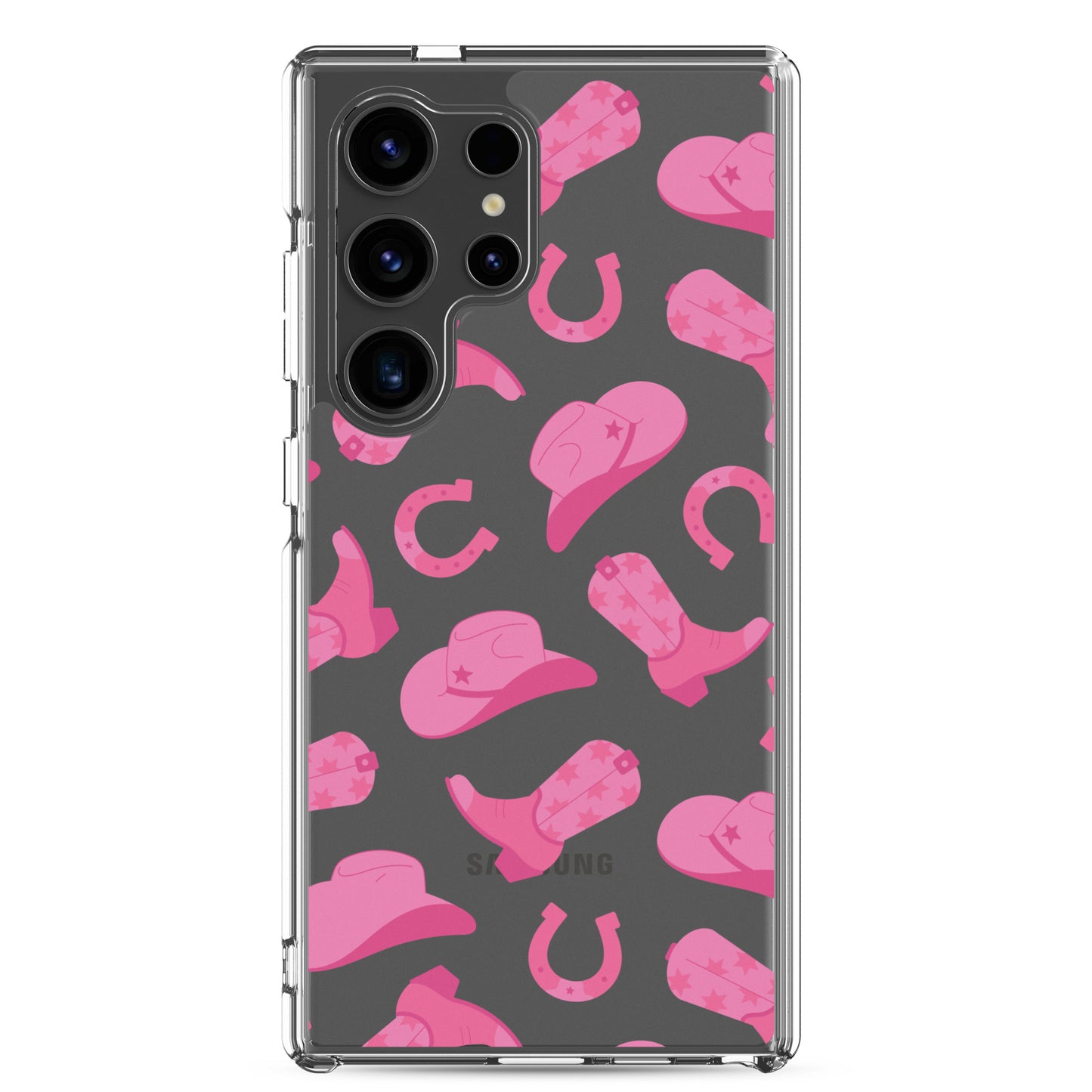 Pink Rodeo Clear Samsung Case