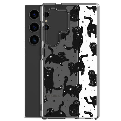 Star Cats Clear Samsung Case