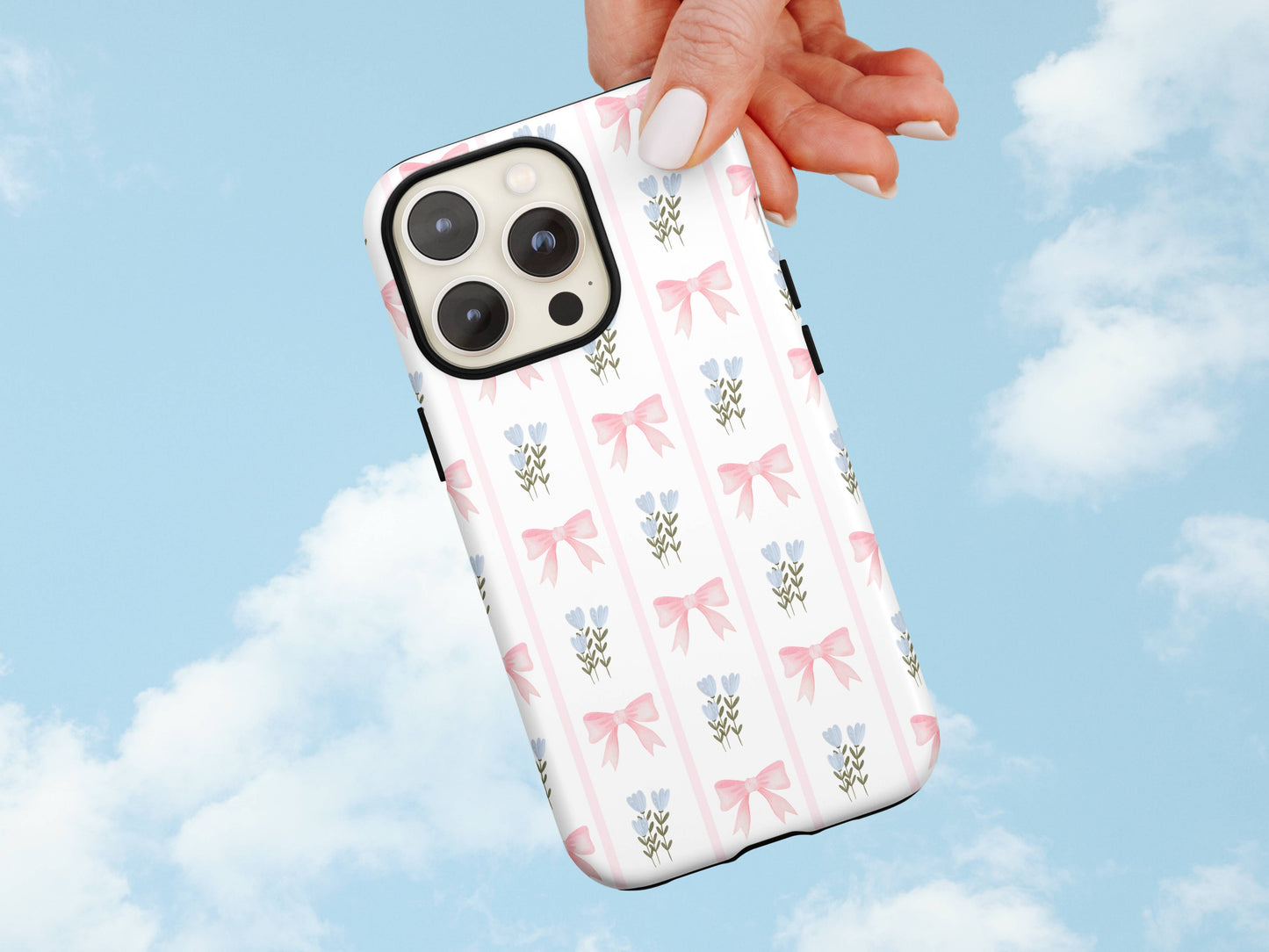 Pink Bows iPhone Case