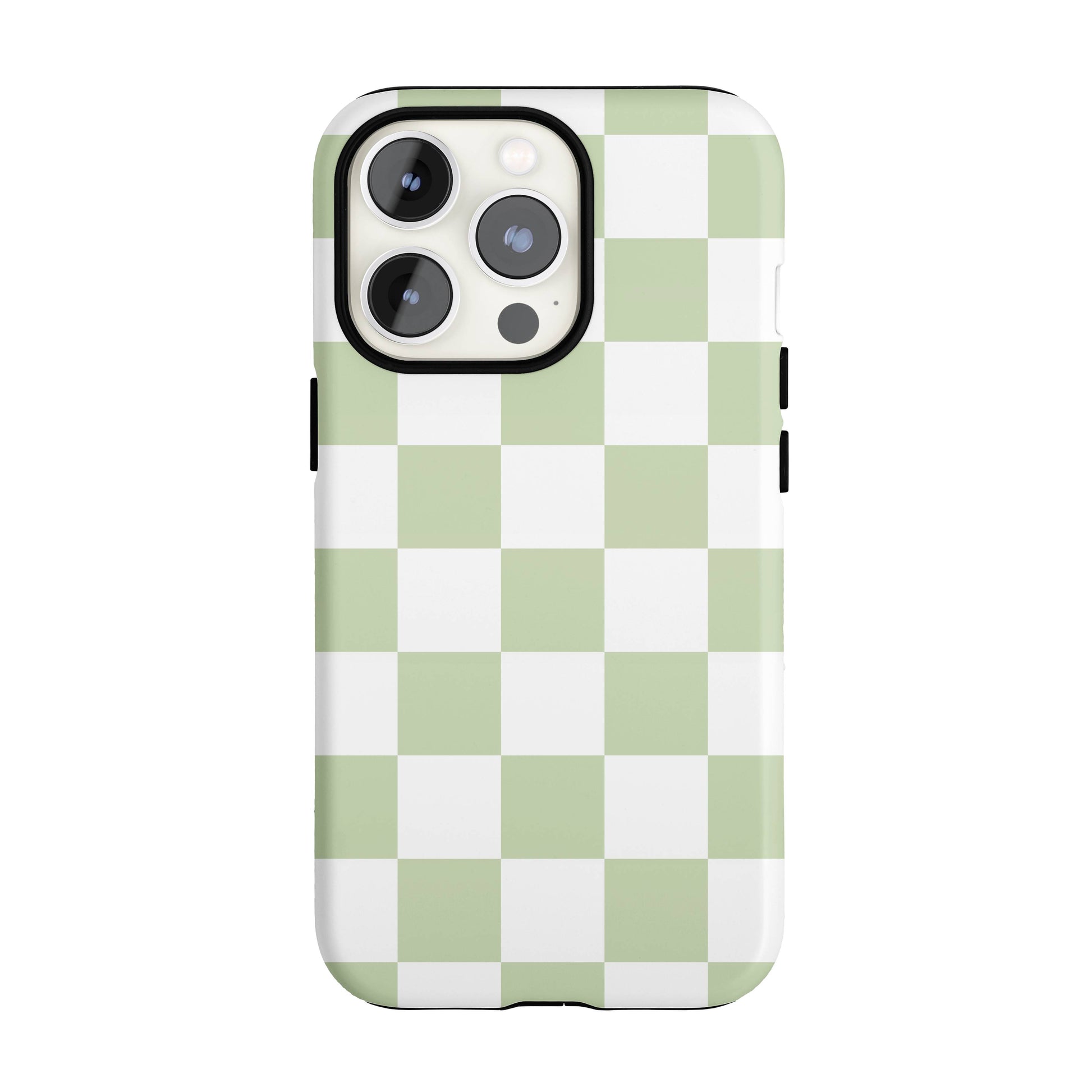 Pastel Green Checkered iPhone Case