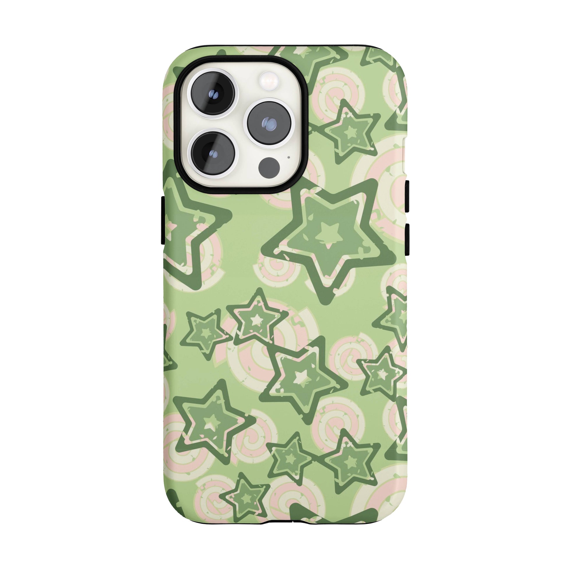 Y2K Green Star iPhone Case