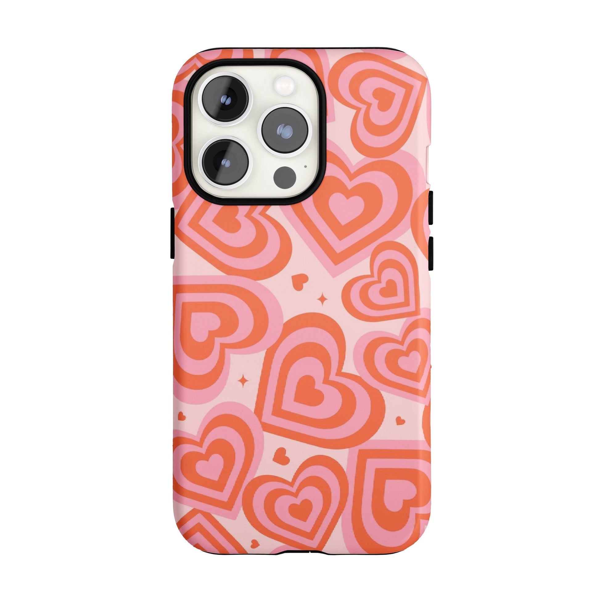 Pink & Red Hearts iPhone Case