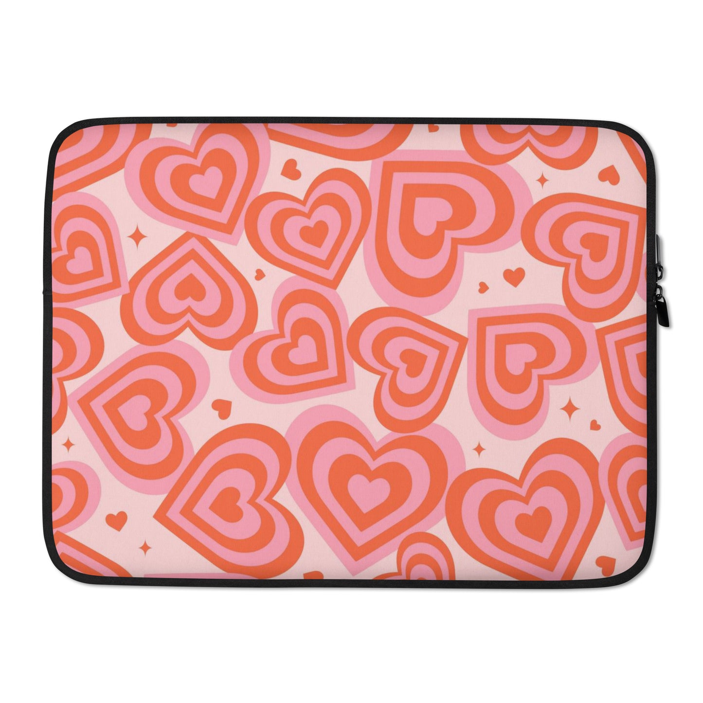 Red & Pink Hearts Macbook Sleeve 15″