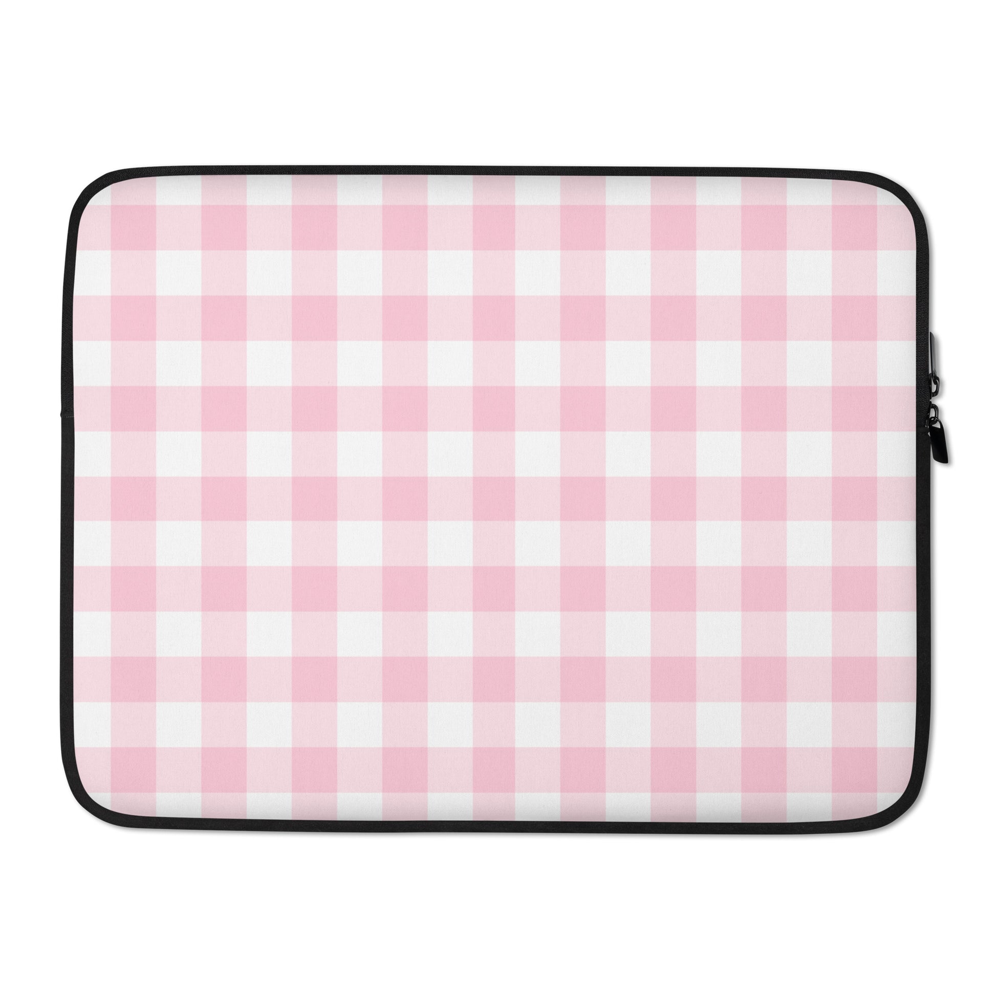 Pink Gingham Macbook Sleeve 15″