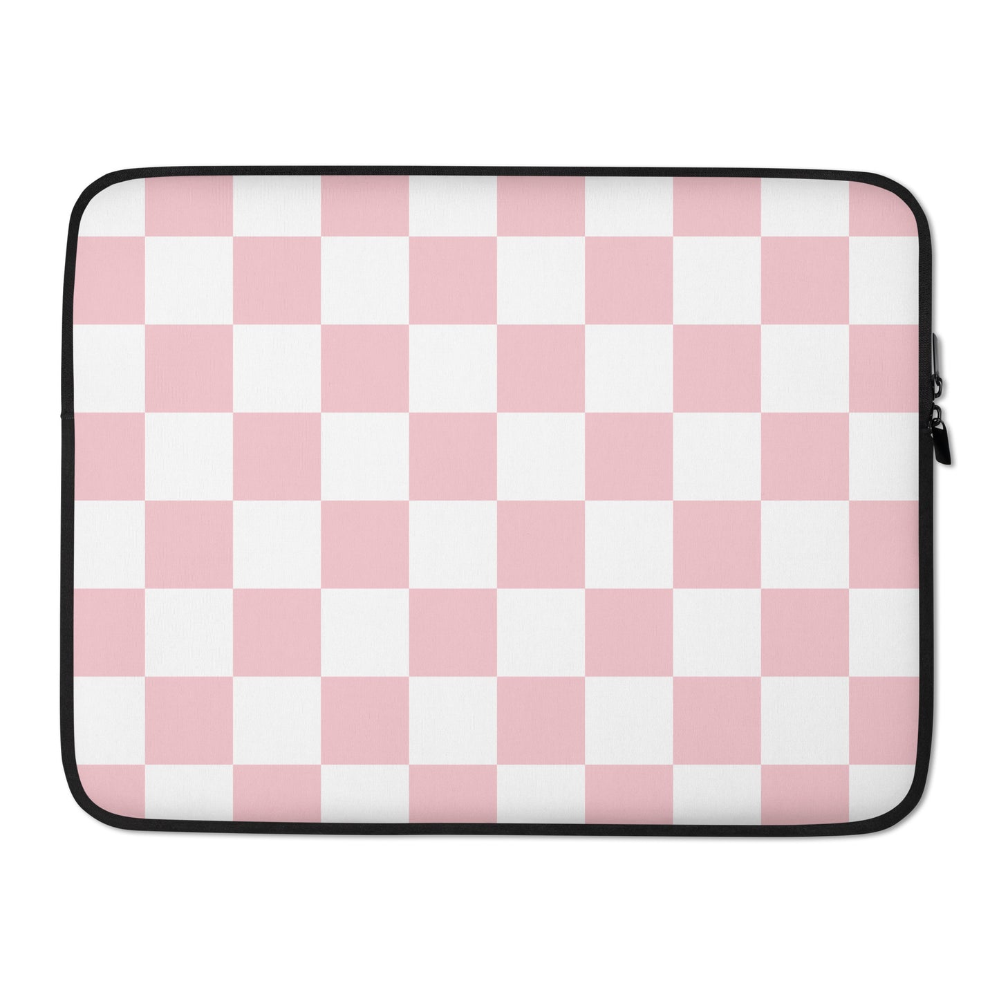 Pastel Pink Checkered Macbook Sleeve 15″